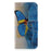 Pattern Printing Cross Texture Leather Wallet Cover for Samsung Galaxy A6 (2018) - Blue Butterfly - 1