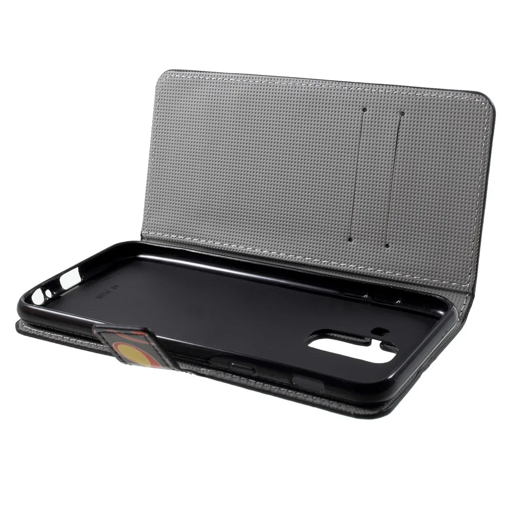 Pattern Printing PU Leather Magnetic Wallet Stand Case for Samsung Galaxy A6 (2018) - Abstract Pattern - 6