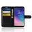Litchi Skin Leather Wallet Case Phone Shell for Samsung Galaxy A6 (2018) Adjustable Stand Design Phone Accessory - Black - 4
