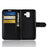 Litchi Skin Leather Wallet Case Phone Shell for Samsung Galaxy A6 (2018) Adjustable Stand Design Phone Accessory - Black - 5