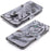 Printing Pattern Leather Wallet Mobile Phone Case for Samsung Galaxy A6+ (2018) / A9 Star Lite - Tiger with Green Eye - 4