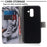 Printing Pattern Leather Wallet Mobile Phone Case for Samsung Galaxy A6+ (2018) / A9 Star Lite - Tiger with Green Eye - 7