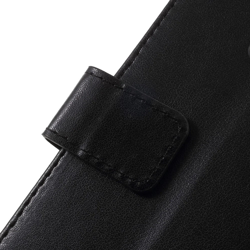 Imprint Butterfly Flower Leather Wallet Magnetic Stand Cover for Samsung Galaxy A6 (2018) - Black - 6