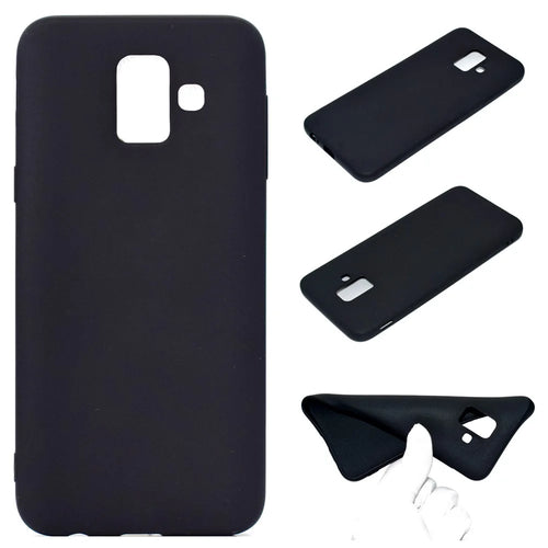 Soft Matte TPU Case for Samsung Galaxy A6 (2018) - Black - 1