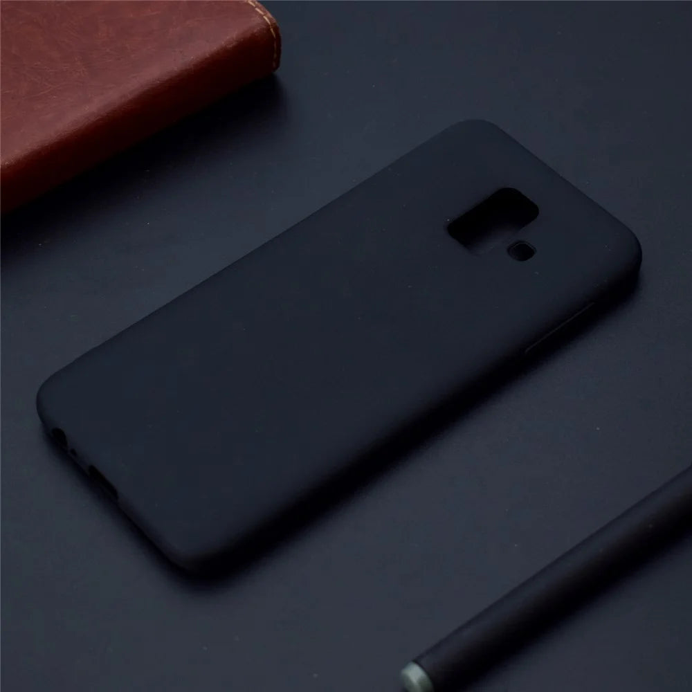 Soft Matte TPU Case for Samsung Galaxy A6 (2018) - Black - 7