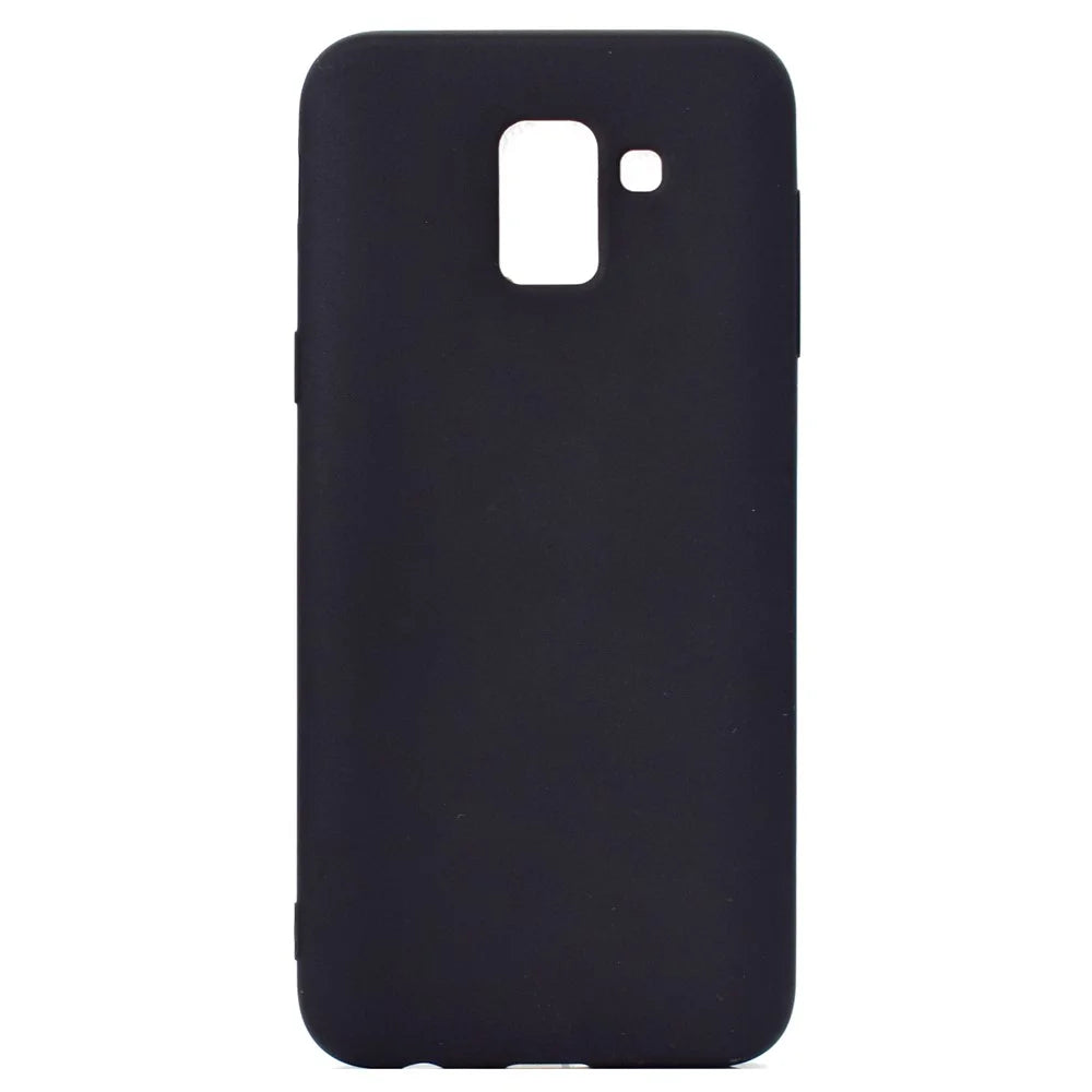Soft Frosted TPU Case for Samsung Galaxy J6 (2018) - Black - 2