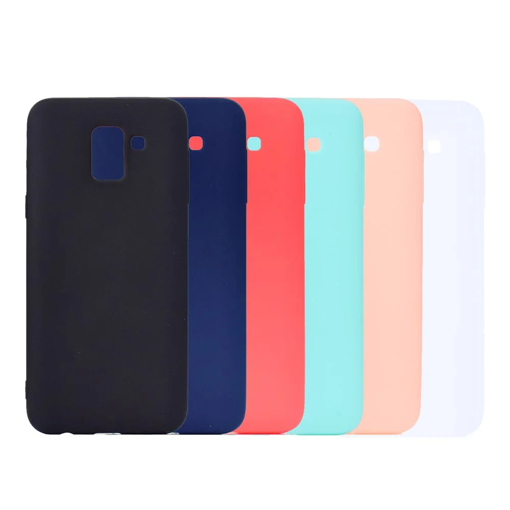 Soft Frosted TPU Case for Samsung Galaxy J6 (2018) - Black - 7