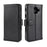 For Samsung Galaxy A6 (2018) Genuine Split Leather Wallet Cell Phone Cover - Black - 2