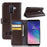 For Samsung Galaxy A6+ (2018) Phone Cases Genuine Split Leather Wallet Mobile Cover Stand - 1