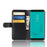 For Samsung Galaxy J6 (2018) Phone Cases Genuine Split Leather Wallet Mobile Cover Stand - Black - 6