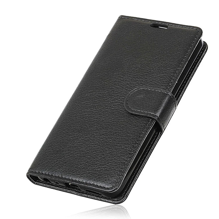 Litchi Grain Wallet Stand Leather Phone Case for Samsung Galaxy Note 9 - Black - 3