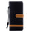 Jeans Cloth Texture Wallet Stand Leather Cover for Samsung Galaxy Note 9 - Black - 2