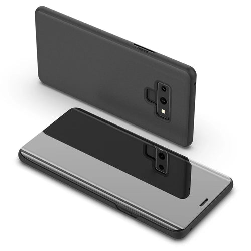 For Samsung Galaxy Note9 Flip Leather Cover with Stand Full Body Protective Phone Case - Black - 1