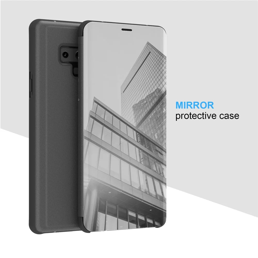 For Samsung Galaxy Note9 Flip Leather Cover with Stand Full Body Protective Phone Case - Black - 2