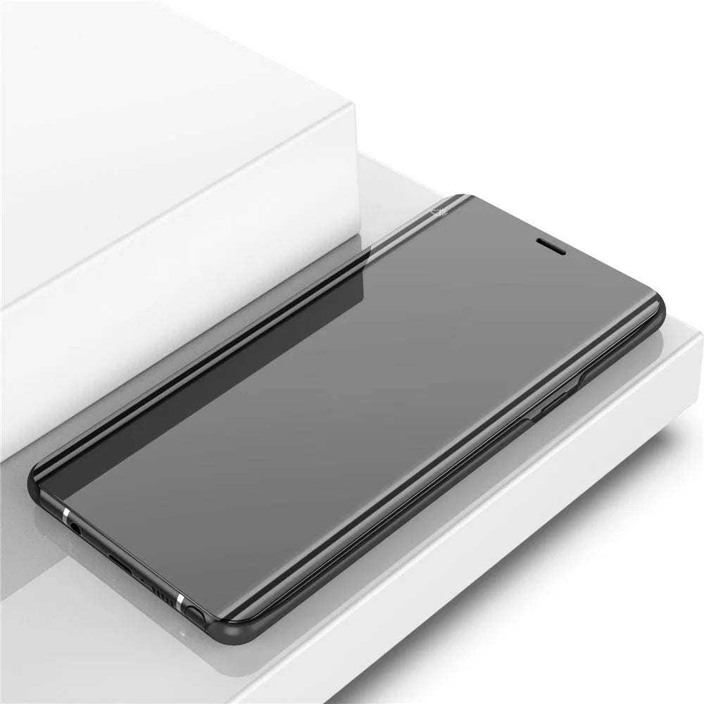 For Samsung Galaxy Note9 Flip Leather Cover with Stand Full Body Protective Phone Case - Black - 3