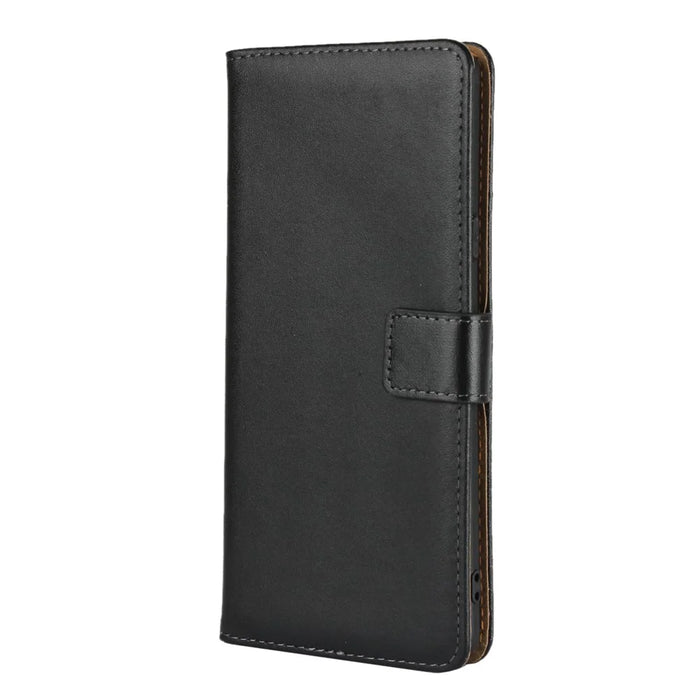 Genuine Leather Wallet Stand Phone Case for Samsung Galaxy Note 9 - Black - 2