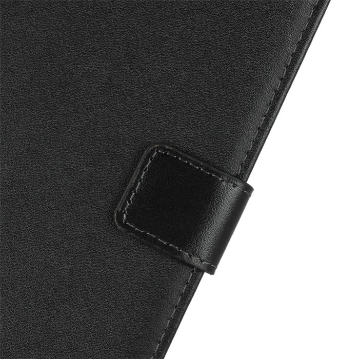 Genuine Leather Wallet Stand Phone Case for Samsung Galaxy Note 9 - Black - 7