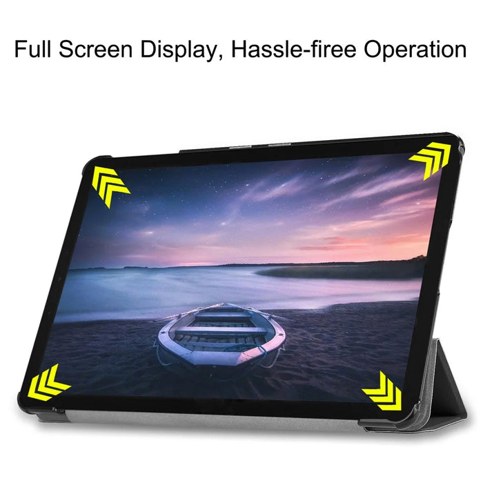 Tri-fold Stand PU Leather Smart Case for Samsung Galaxy Tab S4 10.5 T830/T835 - Black - 6