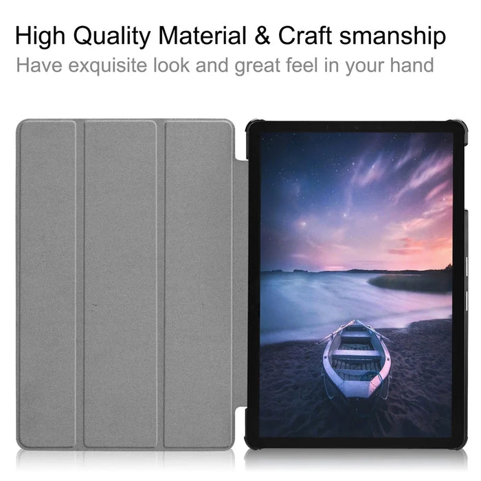 Tri-fold Stand PU Leather Smart Case for Samsung Galaxy Tab S4 10.5 T830/T835 - Black - 7