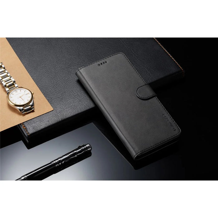 LC.IMEEKE Wallet Stand Leather Protective Case for Samsung Galaxy Note 9 - Black - 4