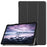 Tri-fold Stand PU Leather Smart Case for Samsung Galaxy Tab A 10.5 T595/T590 - Black - 1