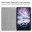 Tri-fold Stand PU Leather Smart Case for Samsung Galaxy Tab A 10.5 T595/T590 - Black - 7