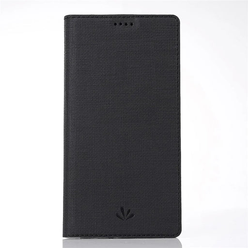 VILI DMX Cross Texture PU Leather Card Holder Case for Samsung Galaxy Note 9 - Black - 2