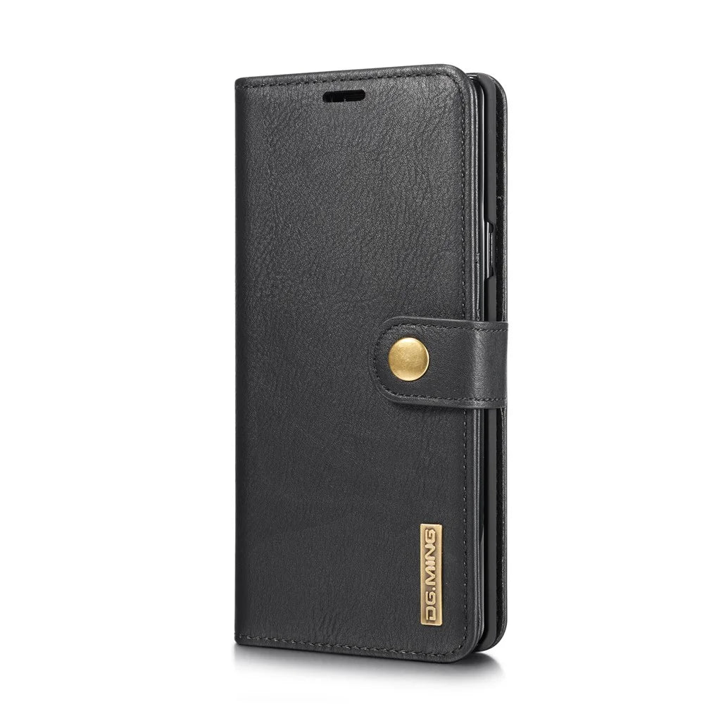 DG.MING for Samsung Galaxy Note9 N960 Detachable 2-in-1 Split Leather Wallet + PC Back Case - Black - 4