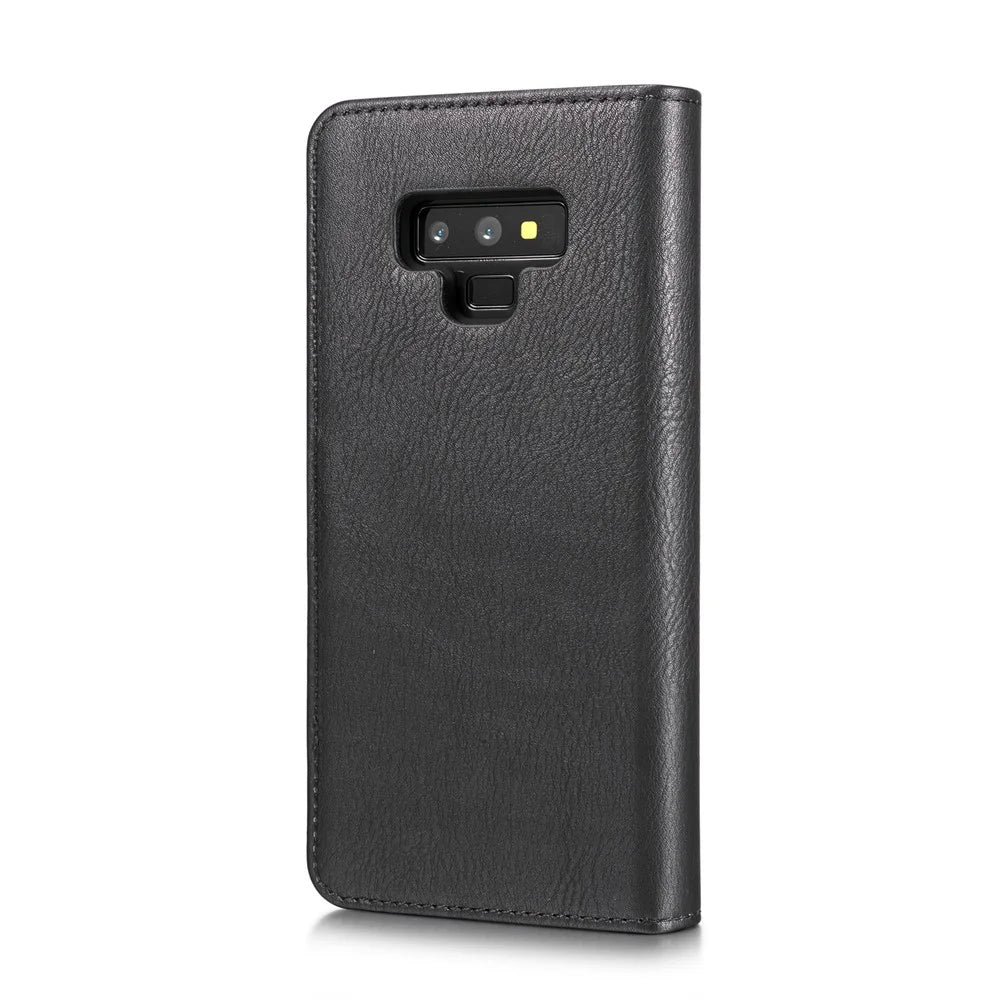 DG.MING for Samsung Galaxy Note9 N960 Detachable 2-in-1 Split Leather Wallet + PC Back Case - Black - 5