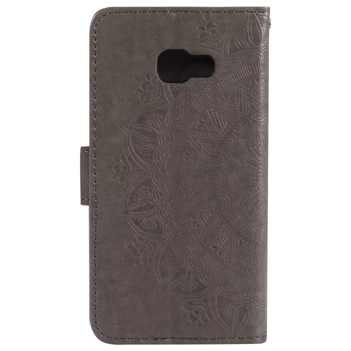 Imprinted Mandala Pattern Wallet Leather Mobile Case for Samsung Galaxy A5 (2017) A520 - Grey - 3
