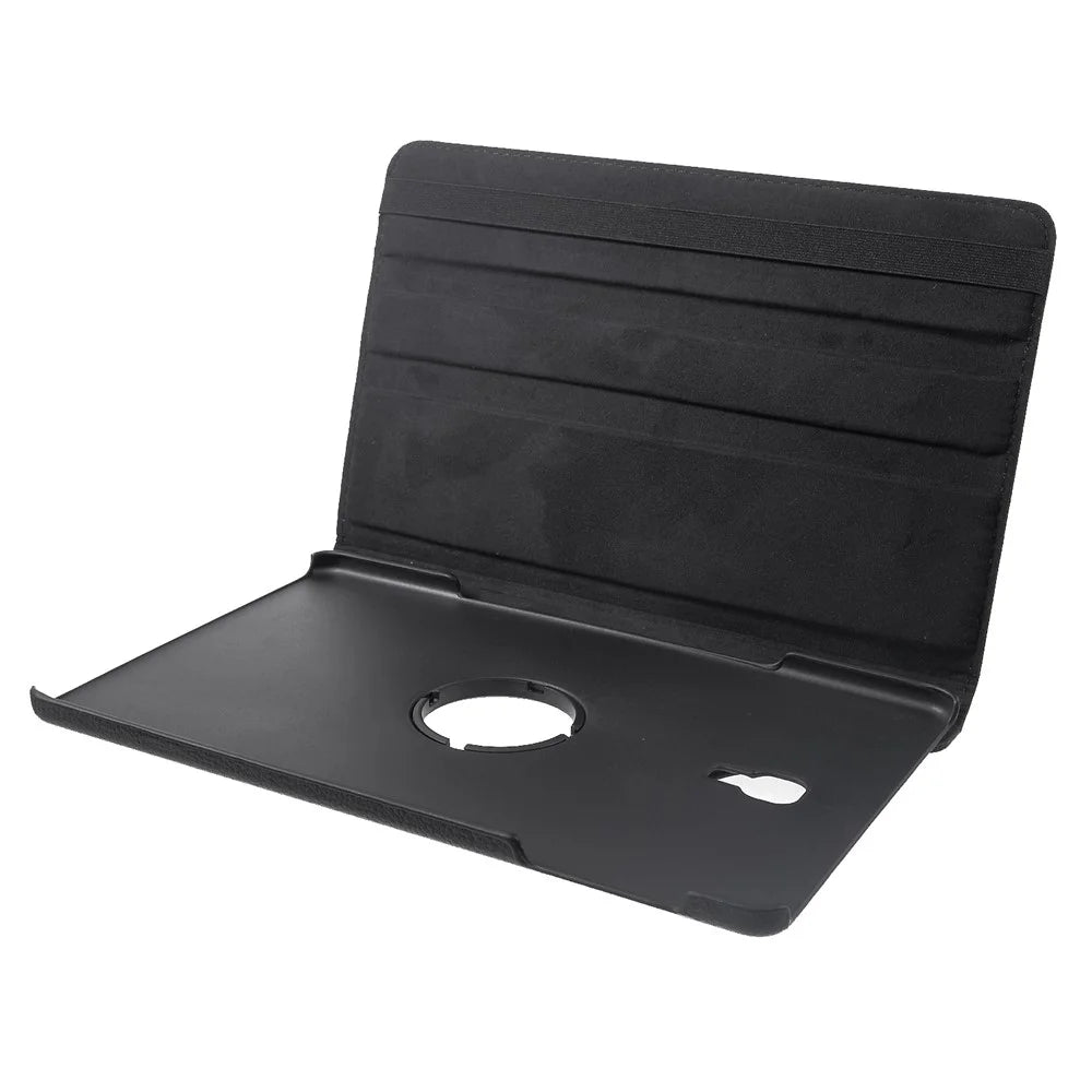 Litchi Skin PU Leather Cover [With 360 Degree Rotary Stand] for Samsung Galaxy Tab A 10.5 (2018) T590 T595 - Black - 6
