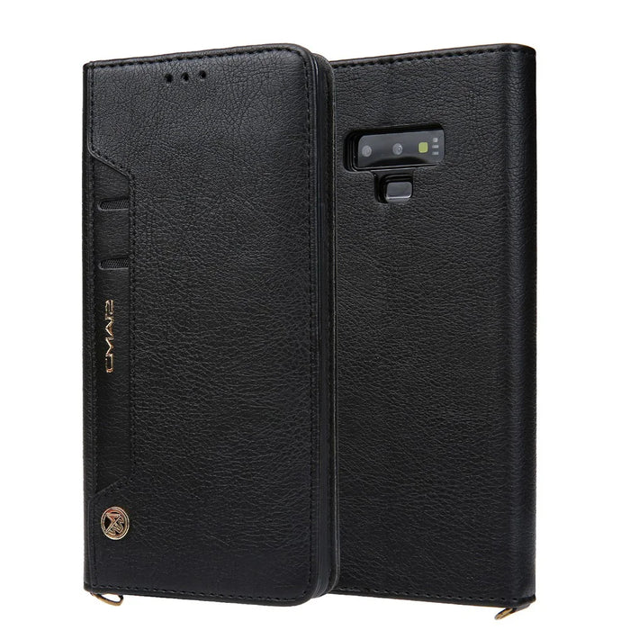 CMAI2 PU Leather Stand Wallet Mobile Casing for Samsung Galaxy Note9 N960 - Black - 1