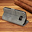 DG.MING Retro Style Wallet Leather Stand Case for Samsung Galaxy S7 SM-G930 - Grey - 3