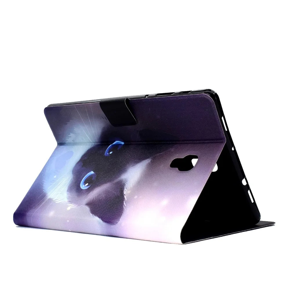 Pattern Printing Stand Leather Case for Samsung Galaxy Tab A 10.5 (2018) T590 T595 - Cat - 4