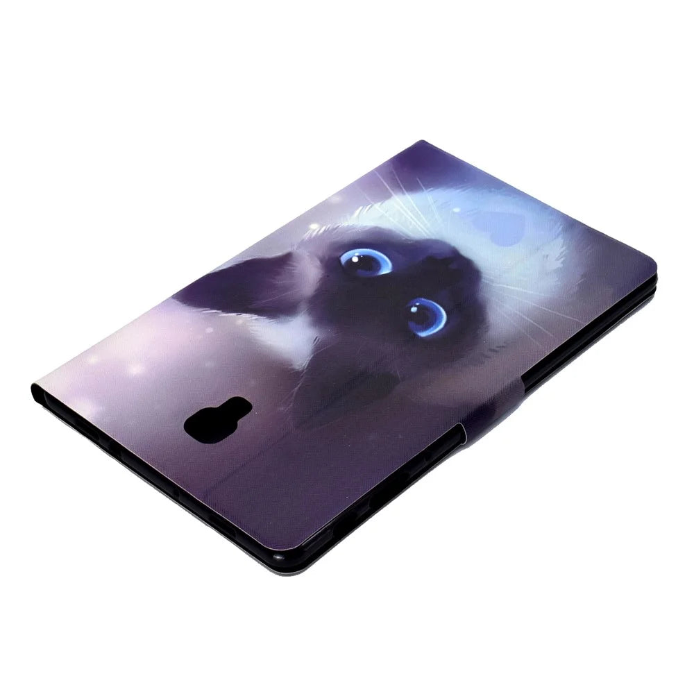 Pattern Printing Stand Leather Case for Samsung Galaxy Tab A 10.5 (2018) T590 T595 - Cat - 6