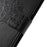 Imprint Tree Owl Magnetic Wallet PU Leather Cover with Stand for Samsung Galaxy A7 (2018) - Black - 4