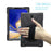 360 Degree Swivel Kickstand PC + Silicone Combo Case with Hand Strap for Samsung Galaxy Tab S4 10.5 T830 T835 - Black - 2