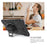 360 Degree Swivel Kickstand PC + Silicone Combo Case with Hand Strap for Samsung Galaxy Tab S4 10.5 T830 T835 - Black - 6