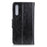 Protective Phone Case for Samsung Galaxy A7 (2018) Nappa Texture Split Leather Flip Folio Cover Shockproof Phone Shell with Stand Wallet - Black - 4