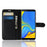 Litchi Skin PU Leather Protection Phone Shell for Samsung Galaxy A7 (2018) with Wallet Stand Design - Black - 4