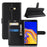 Litchi Skin Wallet Leather Stand Case for Samsung Galaxy J4+ - Black - 1
