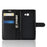 Litchi Skin Wallet Leather Stand Case for Samsung Galaxy J4+ - Black - 3