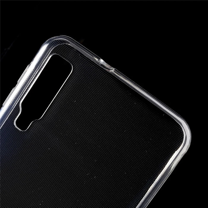 10PCS Clear TPU Case with Non-slip Inner for Samsung Galaxy A7 (2018) - 4