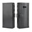 For Samsung Galaxy J4 Plus Phone Cases Genuine Split Leather Wallet Mobile Cover Stand - Black - 2