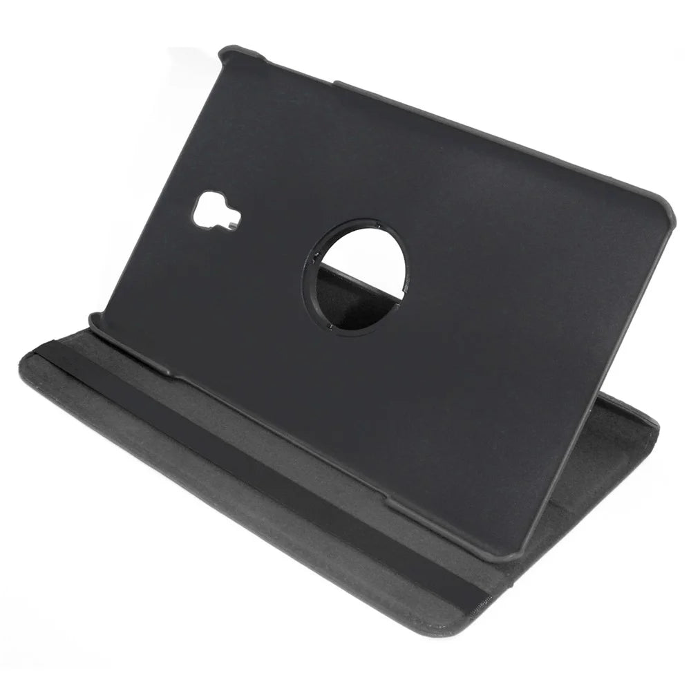 ENKAY HAT PRINCE Litchi Skin 360 Degree Rotary Leather Smart Case for Samsung Galaxy Tab A 10.5 (2018) T590 T595 - Black - 5