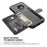 PU Leather Coated TPU Wallet Kickstand Casing with Built-in Magnetic Sheet for Samsung Galaxy S9 - Black - 4