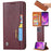 Auto-absorbed PU Leather Mobile Shell for Samsung Galaxy A9 (2018)/A9 Star Pro/A9s - Wine Red - 1