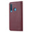 Auto-absorbed PU Leather Mobile Shell for Samsung Galaxy A9 (2018)/A9 Star Pro/A9s - Wine Red - 4