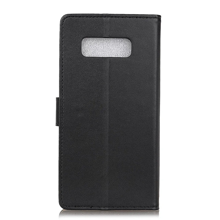 Wallet Stand Flip Magnetic PU Leather Phone Cover for Samsung Galaxy S10e - Black - 3