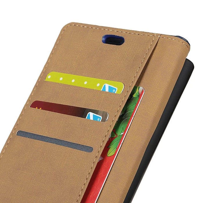 Wallet Stand Flip Magnetic PU Leather Phone Cover for Samsung Galaxy S10e - Black - 5